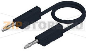 Провод тестовый 0.25 м, черный Hirschmann MLN 25/1 BLACK 