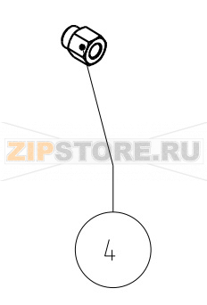 Dado attacco temostato per sonda O6  Imesa LM 14                                    Dado attacco temostato per sonda O6 Imesa LM 14Запчасть на сборочном чертеже под номером: 4Название запчасти на итальянском языке: Dado attacco temostato per sonda O6 Imesa LM 14