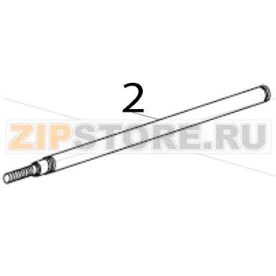 Spindle shaft RH and LH Zebra 170PAX4 Spindle shaft RH and LH Zebra 170PAX4Запчасть на деталировке под номером: 2