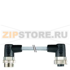 POWER КАБЕЛЬ  7/8 ДЛЯ 24V, SWITCHED И UNSWITCHED PREASSEMBLED C 2X7/8 BOTH SIDES ANGLED, 2.5MM2 MALE -FEMALE 5 ПОЛ., LENGTH 10M Siemens 3RK1902-3NC10 