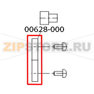 Cutter arm support Zebra TTP 1030 Cutter arm support Zebra TTP 1030Запчасть на деталировке под номером: 00628&dash;000