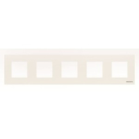 Рамка пятиместная, двухмодульная, альпийский белый ABB 2CLA227500N1101