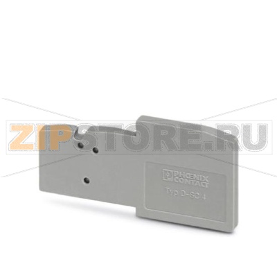 Концевая крышка Phoenix Contact D-SC 4 Длина: 48,6 мм, Ширина: 2,2 мм, Цвет: cерый.Минимальный заказ: 50 шт.Упаковка: 50 шт.