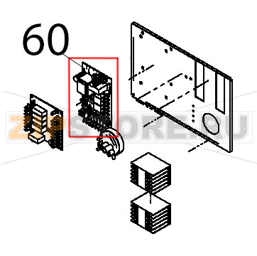 Scheda timer multifunzione nWash Teikos TS983 Scheda timer multifunzione nWash Teikos TS983Запчасть на деталировке под номером: 60