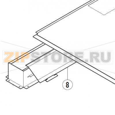 Flap Hobart UXT-10A                                          Flap Hobart UXT-10AЗапчасть на сборочном чертеже под номером: 8Название запчасти на немецком языке языке:&nbsp;Flap Hobart UXT-10A
