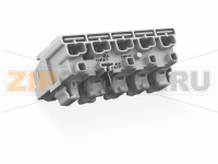 Lighting connector; push-button, external; for Linect®; with direct ground contact; DA+ DA- L PE N; 5-pole; Cod. I; Lighting side: for solid conductors; Inst. side: for all conductor types; max. 2.5 mm; Surrounding air temperature: max 85°C (T85); 2,50 m