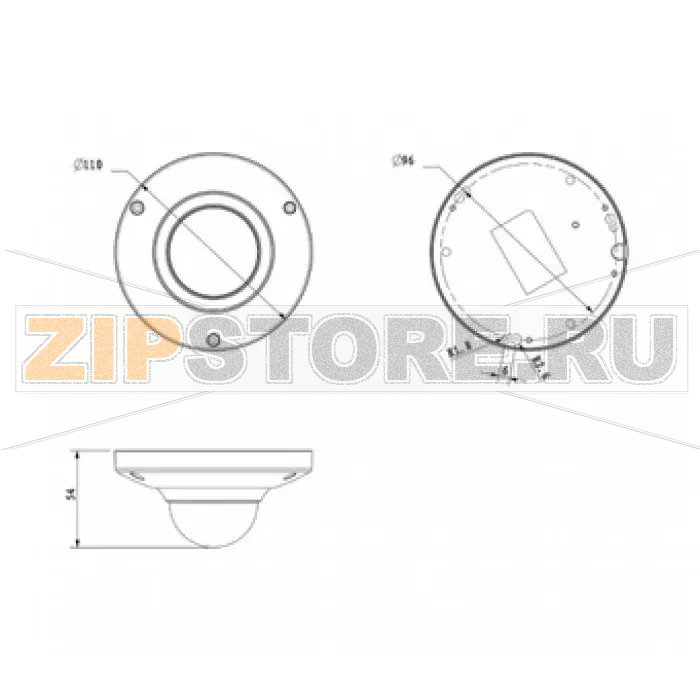 IP-камера Dahua DH-IPC-HD1000CP-W-0280B 