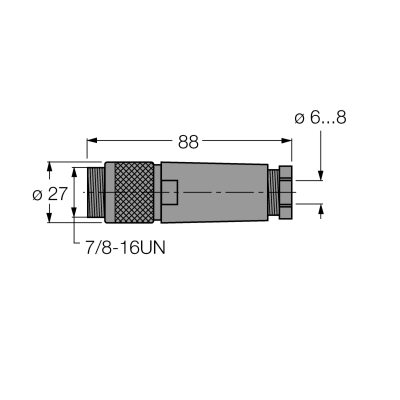 Разъем разборный Turck BS4140-0/9 