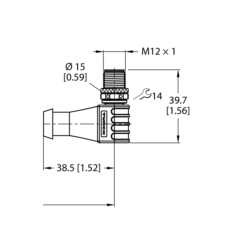 Кабель Ethernet Turck WSSD-WSSD-4422-0.6M 