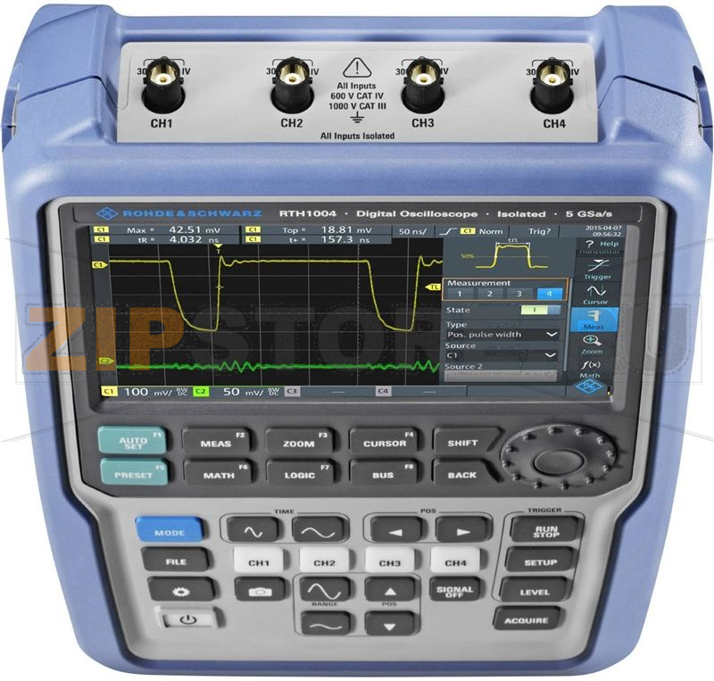 Осциллограф портативный 60 МГц, 500 KP, 10 бит Rohde & Schwarz RTH1004 