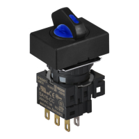 Переключатель селекторный, Ø отверстия: 16 мм Autonics S16SRT-L6BC5