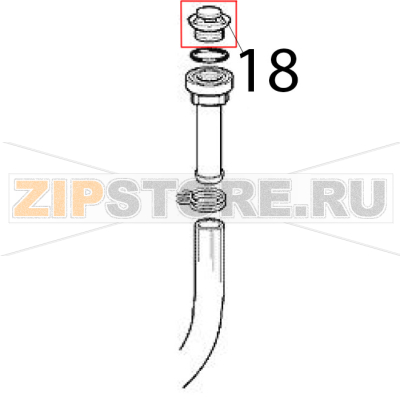 Filtro scarico Scotsman BF 80 Filtro scarico Scotsman BF 80Запчасть на деталировке под номером: 18