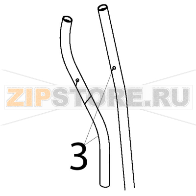 Rubber hose 12x19.5 Silanos E1000 Rubber hose 12x19.5 Silanos E1000Запчасть на деталировке под номером: 3
