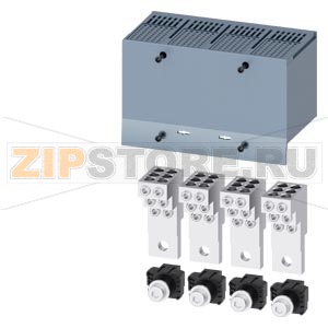 КЛЕММА ДЛЯ КРУГЛОГО ПРОВОДА МЕДН. 6 КАБЕЛЕЙ 4 ШТ. ПРИНАДЛЕЖНОСТЬ ДЛЯ 3VA2 100/160/250 Siemens 3VA9224-0JF60 