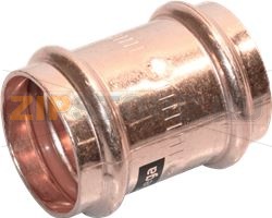 MANCHON CUIVRE ø 35 MM FF AVEC JOINTS 