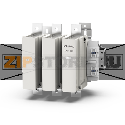 Контактор 630 А, 230 В/AC, 2NO+2NC, 3 полюса, IP20 Kripal UKC1-630-22-230AC 