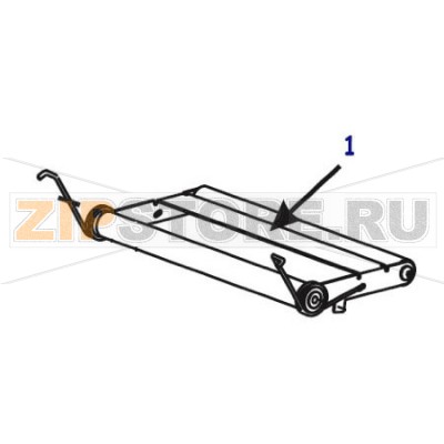 Натяжитель ленты Zebra 170 XiIII Plus Натяжитель ленты для принтера Zebra 170 XiIII PlusЗапчасть на сборочном чертеже под номером: 1Количество запчастей в комплекте: 1Название запчасти Zebra на английском языке: Kit Dancer Assy 170Xi3+