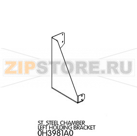 St. Steel chamber left holding bracket Unox XVC 715G St. Steel chamber left holding bracket Unox XVC 715GЗапчасть на деталировке под номером: 19Название запчасти на английском языке: St. Steel chamber left holding bracket Unox XVC 715G