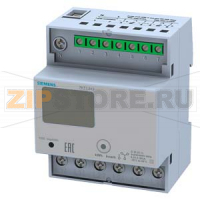 СЧЕТЧИК ЭНЕРГИИ 2 ТАРИФНЫЙ LCD-ДИСПЛЕЙ ПРЯМОЕ ПОДКЛЮЧЕНИЕ CT/5A 1XSO 3-ФАЗ. Siemens 7KT1543