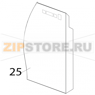Frontpaneel Elettrobar Niagara 2150 Frontpaneel Elettrobar Niagara 2150Запчасть на деталировке под номером: 25