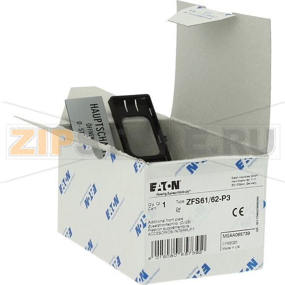 Держатель с шильдиком, с надписью DE/EN для T5b, P3 Eaton ZFS61/62-P3 