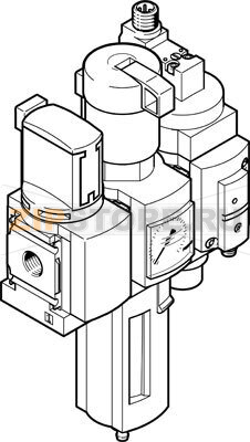 Фильтр-регулятор Festo MSB4-1/4:C3:J120:D14-WP 