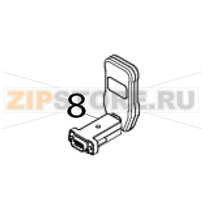 Bluetooth-модуль внешний TSC TDP-324 Модуль Bluetooth внешний для RS-интерфейса для принтера TSC TDP-324Запчасть на деталировке под номером: 8