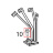 Screw KitchenAid 5K45SSEWH