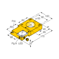 Датчик индуктивный Turck NI65R-S32SR-VP44X