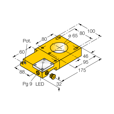 Датчик индуктивный Turck NI65R-S32SR-VP44X 