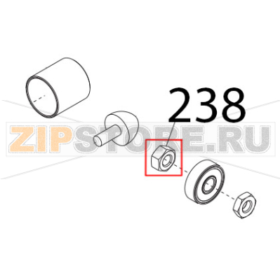 Dado es. DIN934, M6 Sirman Mirra 250 C Dado es. DIN934, M6 Sirman Mirra 250 CЗапчасть на деталировке под номером: 238