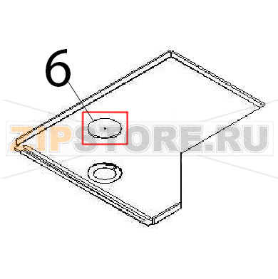 Copriforo comp. Angelo Po 2G1PE2E Copriforo comp. Angelo Po 2G1PE2EЗапчасть на деталировке под номером: 6