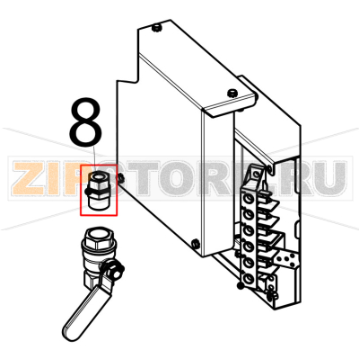 Joint Tecnoinox CP4FE7 Joint Tecnoinox CP4FE7Запчасть на деталировке под номером: 8