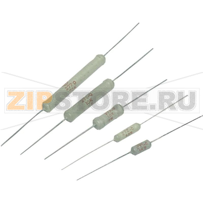 Резистор толстопленочный 220 Ом, 2.5 Вт, 1 шт Vitrohm CR254-05T 220R 