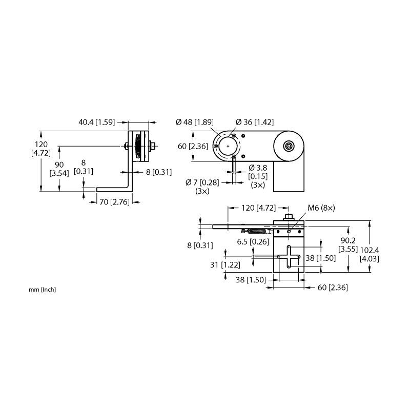 Кронштейн пружинный для энкодера Turck RA-SAB-30-36 