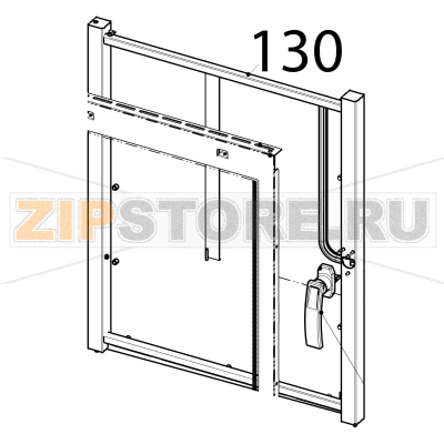 Pastry 8 ovens door frame Tecnoinox EFB10DS Pastry 8 ovens door frame Tecnoinox EFB10DSЗапчасть на деталировке под номером: 130