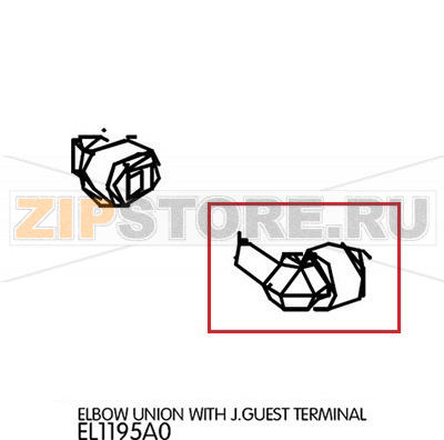 Elbow union with J.Guest terminal Unox XBC 405 Elbow union with J.Guest terminal Unox XBC 405Запчасть на деталировке под номером: 27Название запчасти на английском языке: Elbow union with J.Guest terminal Unox XBC 405