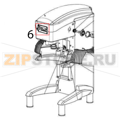 Pannello + scheda elettrica Sigma BMR 80 Pannello + scheda elettrica Sigma BMR 80Запчасть на деталировке под номером: 6