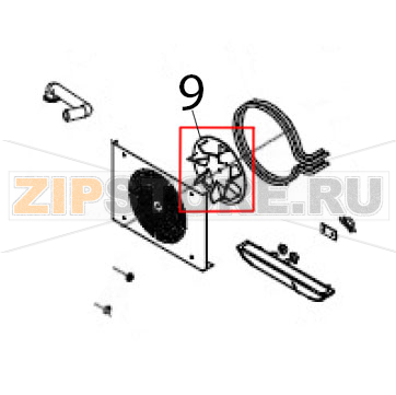 Fan blade Hurakan HKN-XF023 Fan blade Hurakan HKN-XF023Запчасть на деталировке под номером: 9