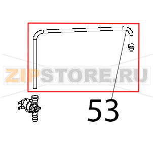 Tubo esterno umidita and raccordo, inox saldato Unox XVC 204 Tubo esterno umidita and raccordo, inox saldato Unox XVC 204Запчасть на деталировке под номером: 53
