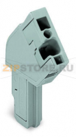 1-проводниковая розетка; угловые; 4 mm; 4-пол.; 4,00 mm; серые Wago 769-104/022-000
