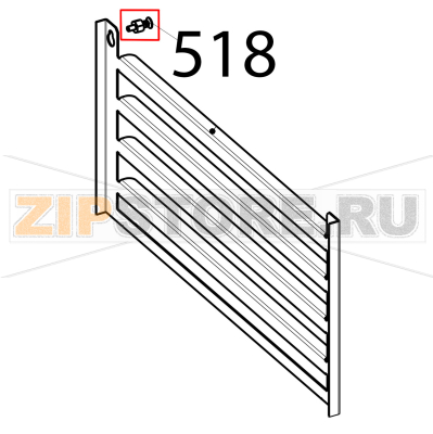 Hook Tecnoinox PF105GG7 Hook Tecnoinox PF105GG7Запчасть на деталировке под номером: 518