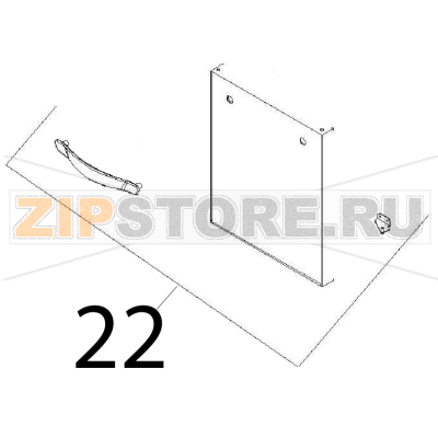 Door ass. y Angelo Po 091FR1E Door ass. y Angelo Po 091FR1EЗапчасть на деталировке под номером: 22