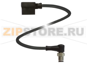 Разъём клапанов Valve Connector Cordset VMA-3+P-2M-PUR-V1-W Pepperl+Fuchs Описание оборудованияValve connector, Form A, 3+PE, PUR cable