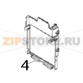 Cover, print module TSC CPX4D Cover, print module TSC CPX4DЗапчасть на деталировке под номером: 4