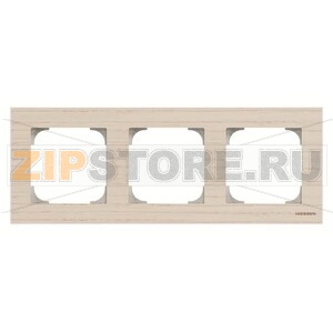 Рамка трехместная, дерево белый ясень ABB 2CLA857300A2001 