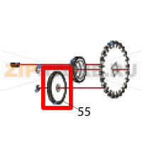 Spur gear, 75T, M0.5, IDΦ4 Godex RT730