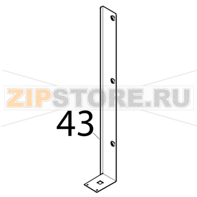 Piantone anteriore destro Tecnoeka KF 966 D AL UD Piantone anteriore destro Tecnoeka KF 966 D AL UDЗапчасть на деталировке под номером: 43