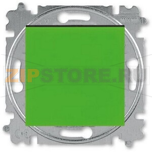 Переключатель одноклавишный, зелёный ABB 2CHH590645A6067 