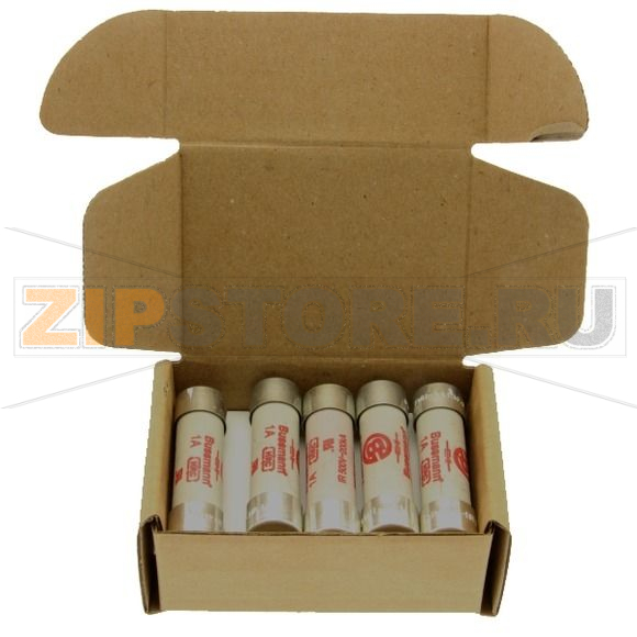 Предохранитель, 1 A, AC 500 В, 50 кА, 14x51 мм, aR, UL Eaton 500V 1AMP S/COND FERRULE 14.3x50.8 